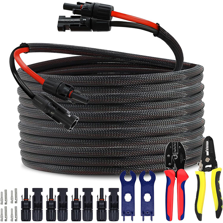 سیم اتصال 50FT آرایه PV روی پشت بام تجاری 10AWG