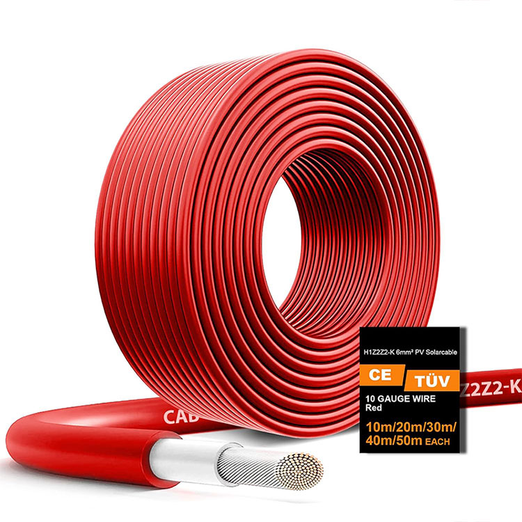 سیم فتوولتائیک 10AWG با مقاومت هادی کم 65FT