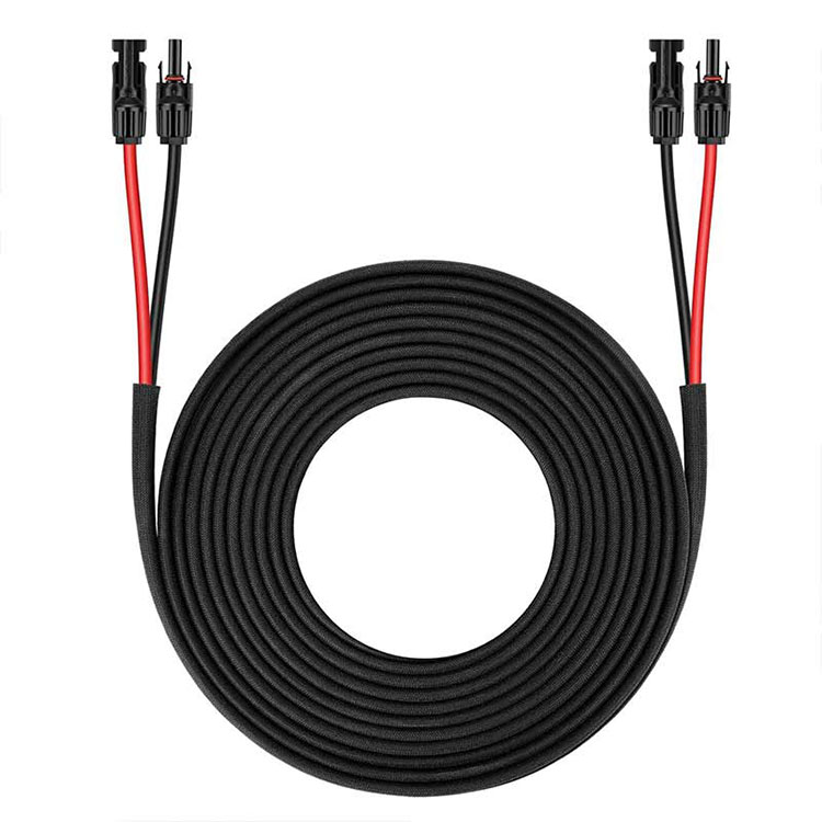 کابل پسوند پنل خورشیدی-25FT 10AWG(6mm2) پنل خورشیدی سیم دوقلو