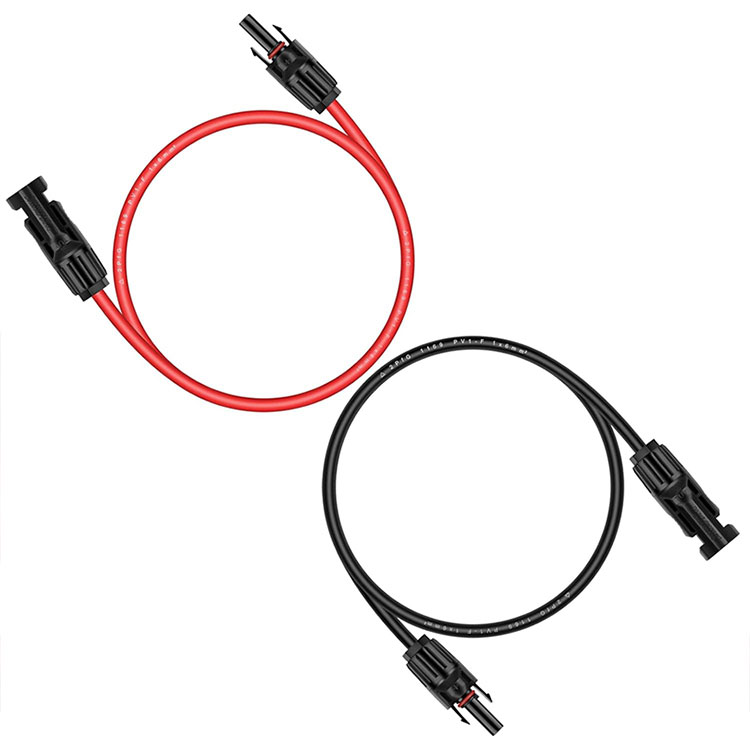 سیم فتوولتائیک 3 فوت 10AWG مقاوم در برابر UV مقاوم در برابر آب و هوا